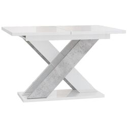 Стол раскладной Prospero Xao 160 (White Gloss/Concrete) Thumb