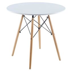 Masa Saska Garden 1028507 80x80 (White/Wood)