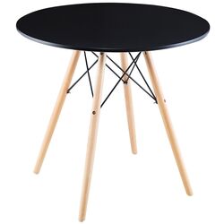 Стол Saska Garden 1033976 80x80 (Black/Wood) Thumb