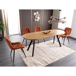 Masa extensibila Signal Domingo II (Oak/Black) Thumb