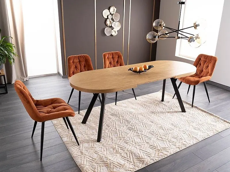 Masa extensibila Signal Domingo II (Oak/Black)