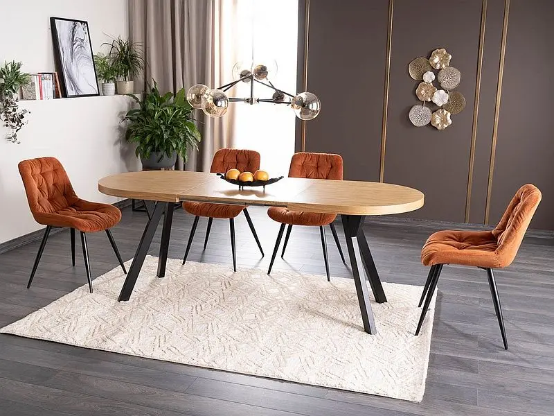 Masa extensibila Signal Domingo II (Oak/Black)