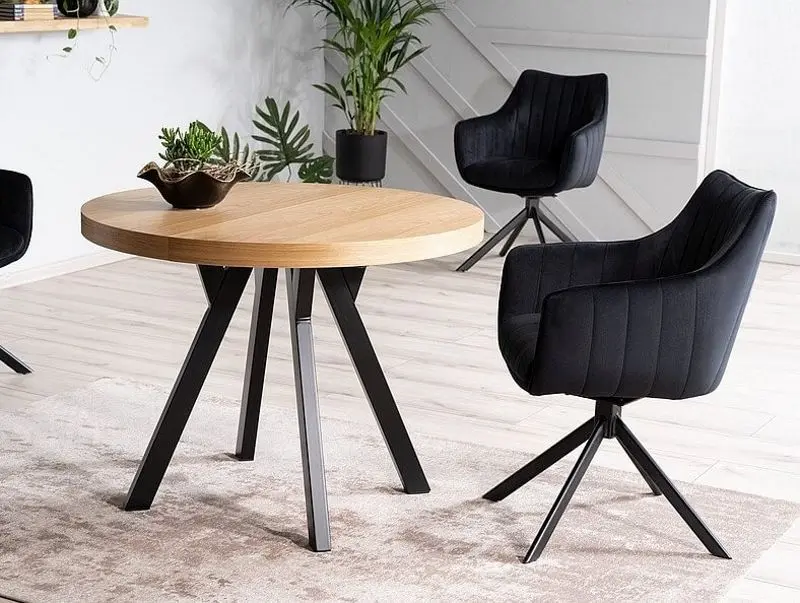 Masa extensibila Signal Domingo (Natural Oak/Black)