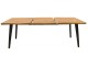 Masa extensibila Signal Fresno (Oak/Black)