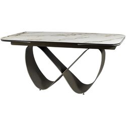 Masa plianta Signal Infinity Ceramic 160 (White/Brown)