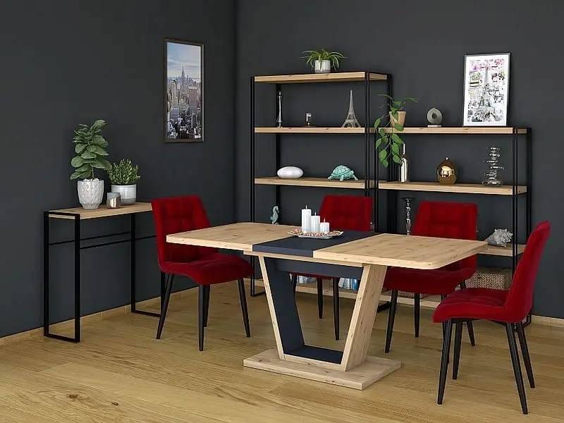 Masa plianta Signal Nigel (Wotan Oak/Brown)