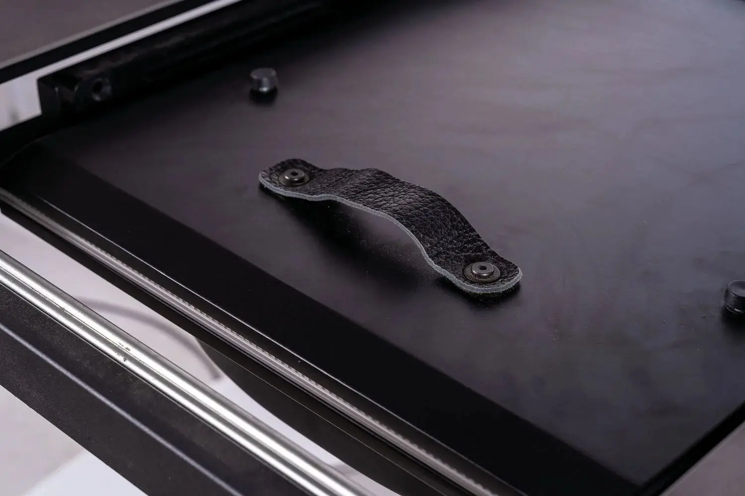 Masa plianta Signal Porto Ceramic 120 (Gray Marble/Black Matt)