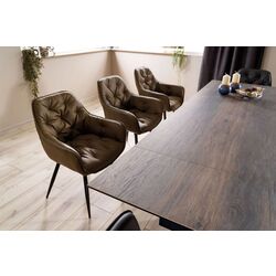 Стол раскладной Signal Salvadore 180 (Oak/Black Matt) Thumb