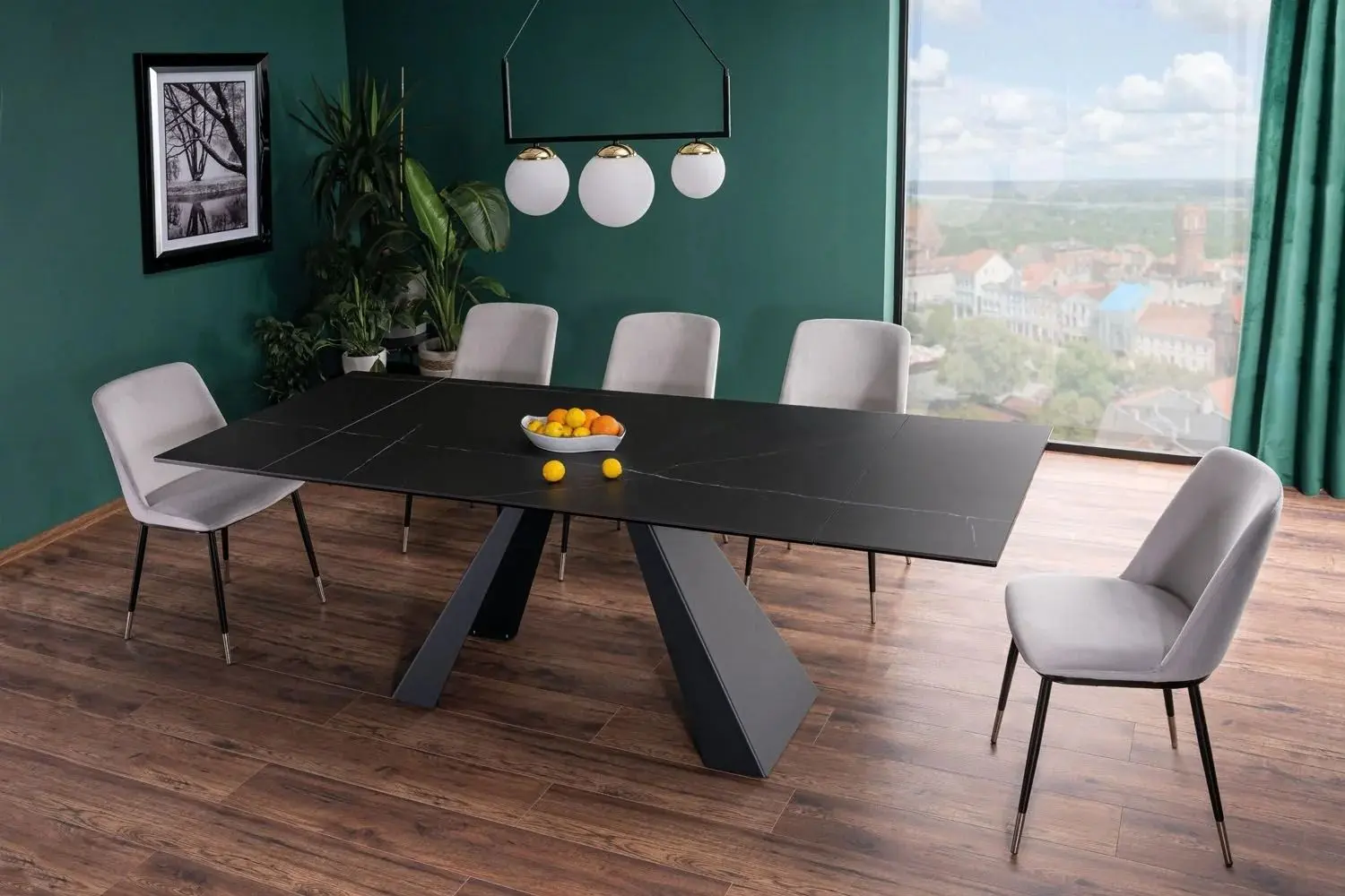 Masa plianta Signal Salvadore Ceramic 160 (Black/Black Matt)