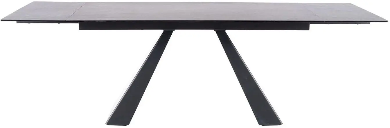 Masa plianta Signal Salvadore Ceramic 180 (Gray Marble/Black Matt)