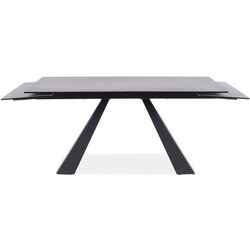 Masa plianta Signal Salvadore Ceramic 180 (Gray Marble/Black Matt)