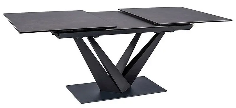 Стол раскладной Signal Sorento Ceramic (Black Marble/Black Matt)