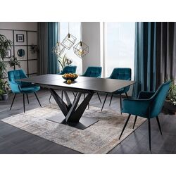 Стол раскладной Signal Sorento Ceramic (Black Marble/Black Matt) Thumb