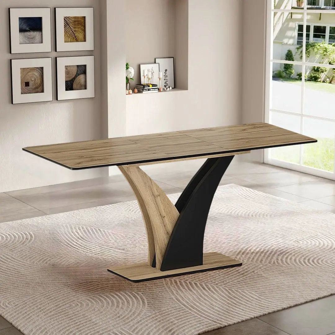 Masa extensibila Signal Vento 120 (Artisan Oak/Black)