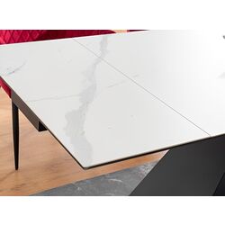 Masa plianta Signal Westin III Ceramic 180 (White Marble/Black Matt) Thumb