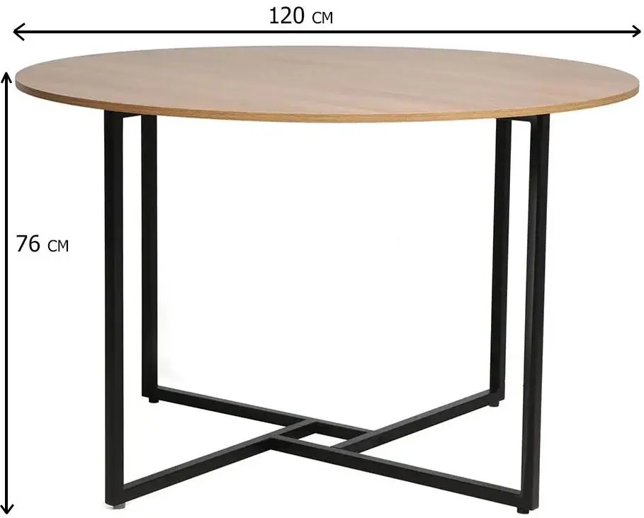 Masa Signal Alto 120 (Oak/Black)