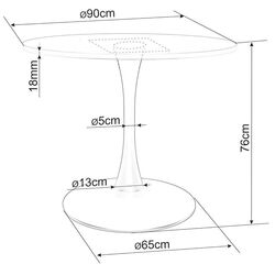 Стол Signal Amadeo II (Oak/Black) Thumb