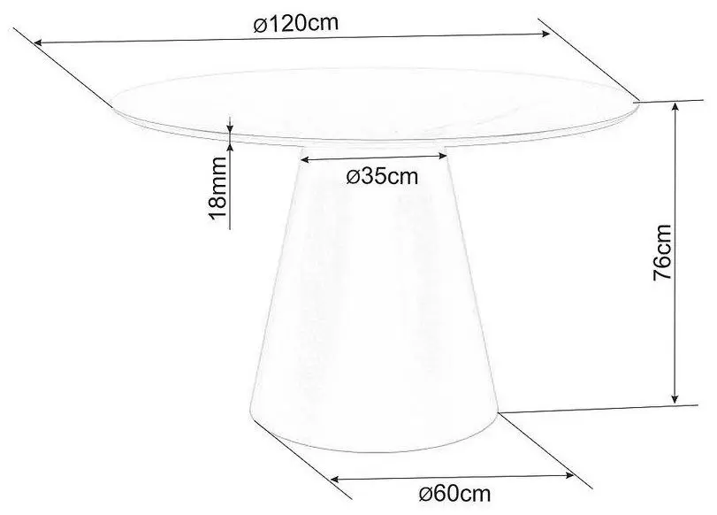 Masa Signal Angel 120 (Oak)