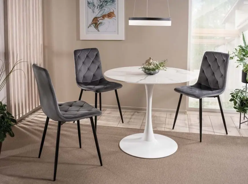 Masa Signal Espero 90 (White Marble)