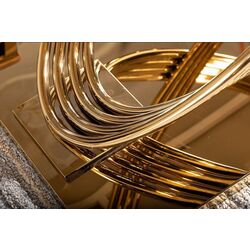 Masa Signal Hermes 160 (White Marble/Gold) Thumb