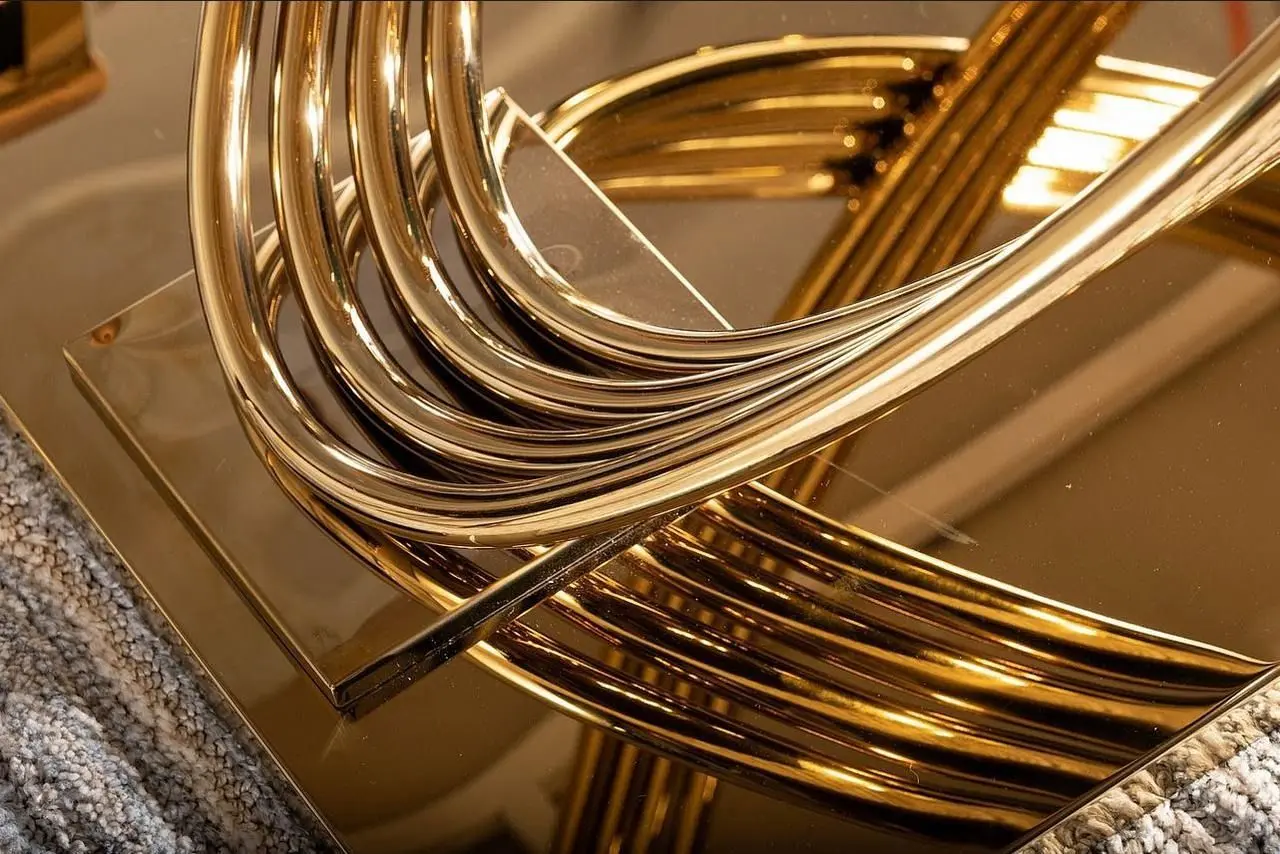 Masa Signal Hermes 160 (White Marble/Gold)