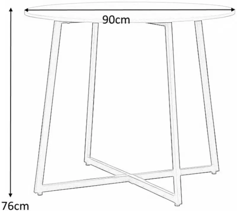 Masa Signal Luna 90 (Oak/Black)