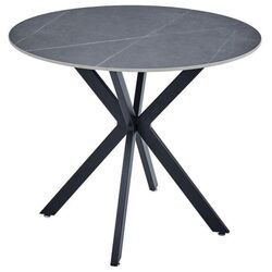 Masa Signal Talia 90 (Grey Marble/Black) Thumb