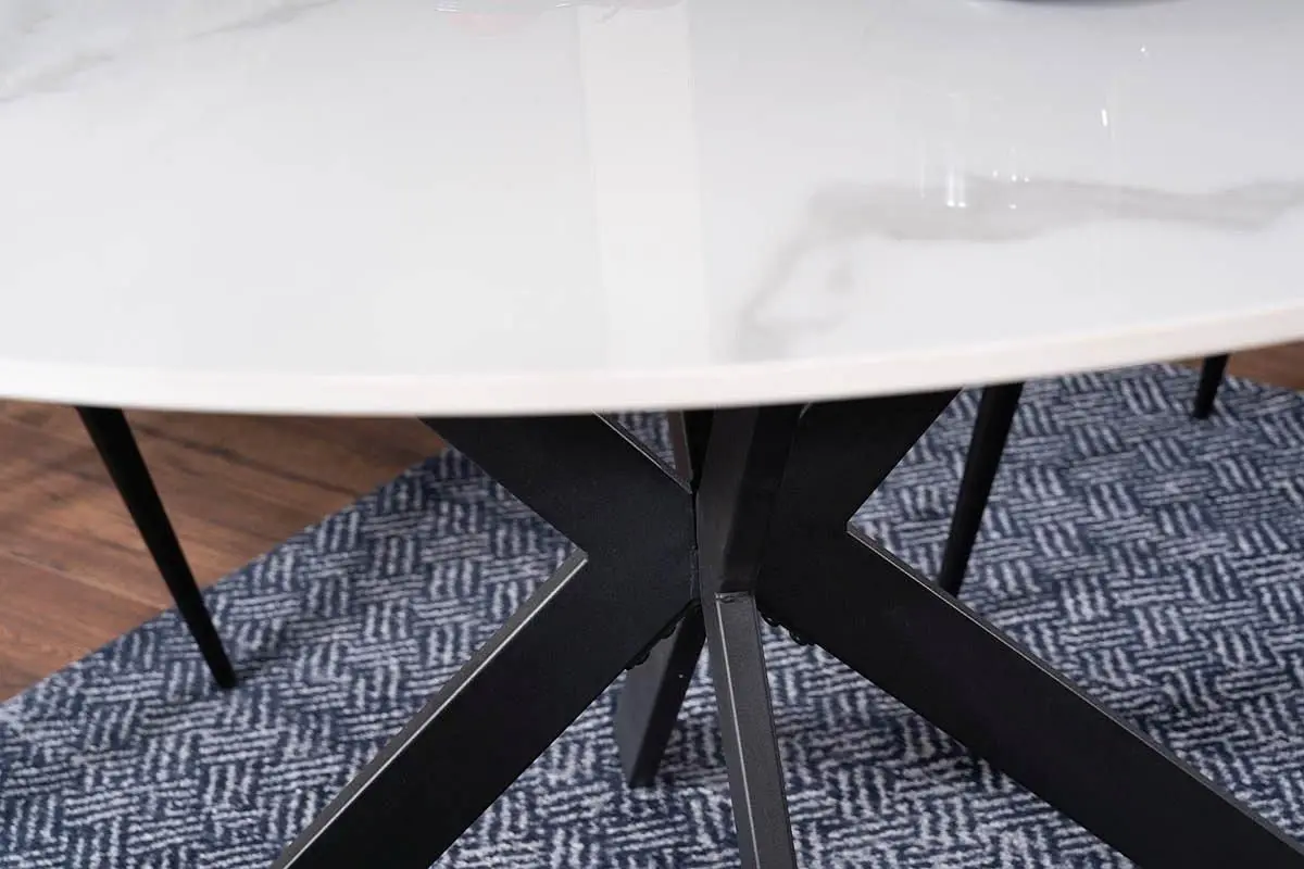 Masa Signal Talia 90 (White Marble/Black)