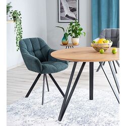 Masa plianta Signal Tetis (Oak/Black) Thumb