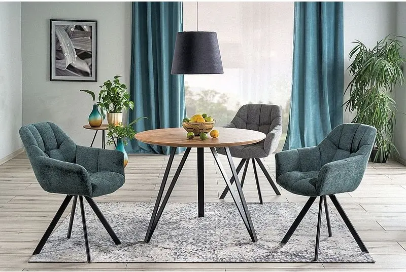 Masa plianta Signal Tetis (Oak/Black)