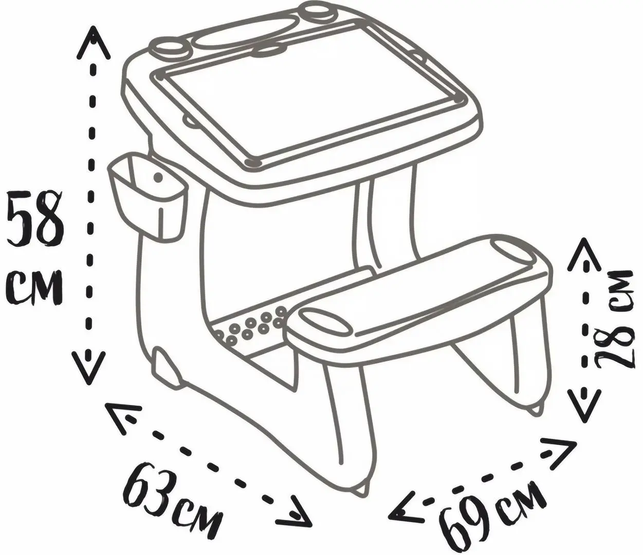 Парта Smoby 420107 (Red/Green)