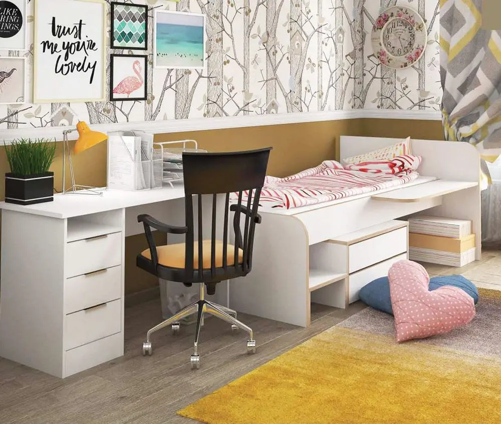 Masa de birou Sokme Simple Student (White)