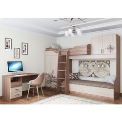 Masa pentru calculator SV-mebel Gorod (Ash Shimo Dark/Ash Shimo Light) Thumb