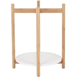 Masa de servire Tempo Kondela Kabra (White/Natural) Thumb