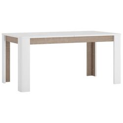 Masa extensibila Tempo Kondela Lynatet Tip 75 (White Gloss/Sonoma Oak Dark/Truffle) Thumb