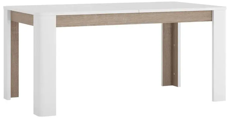 Masa extensibila Tempo Kondela Lynatet Tip 75 (White Gloss/Sonoma Oak Dark/Truffle)