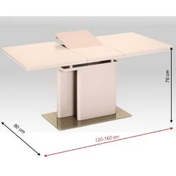 Masa extensibila Tempo Kondela Virat (Cappuccino Gloss) Thumb