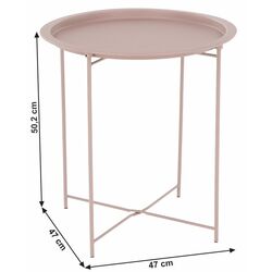 Masa de servit Tempo Kondela Render (Nude Rose) Thumb