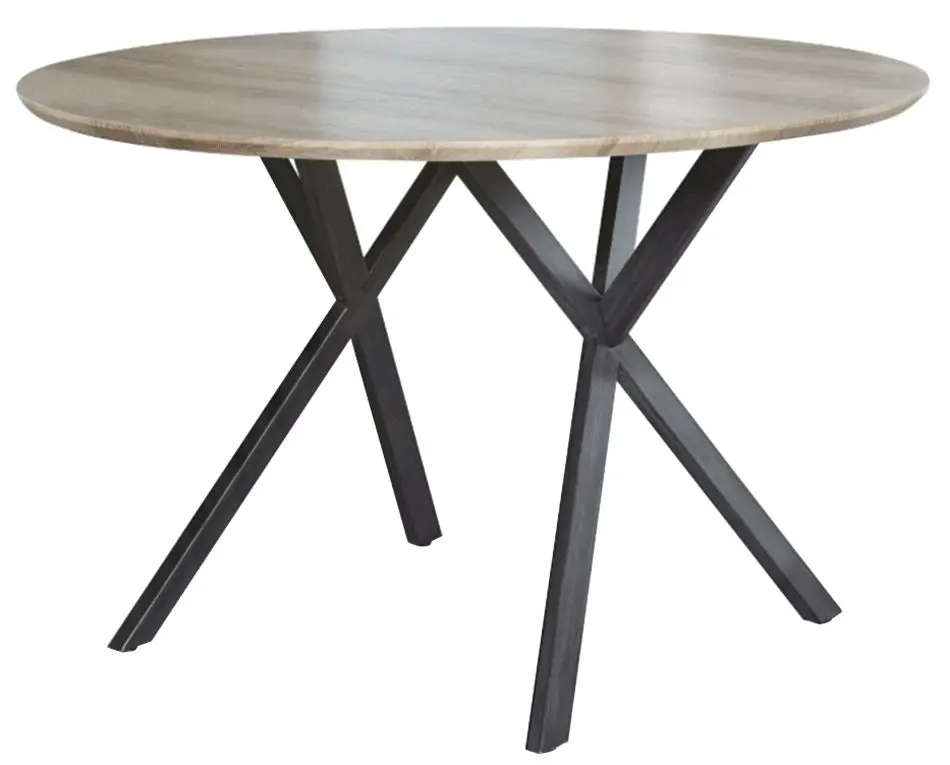Masa Tempo Kondela Akton (Gray Oak/Black)