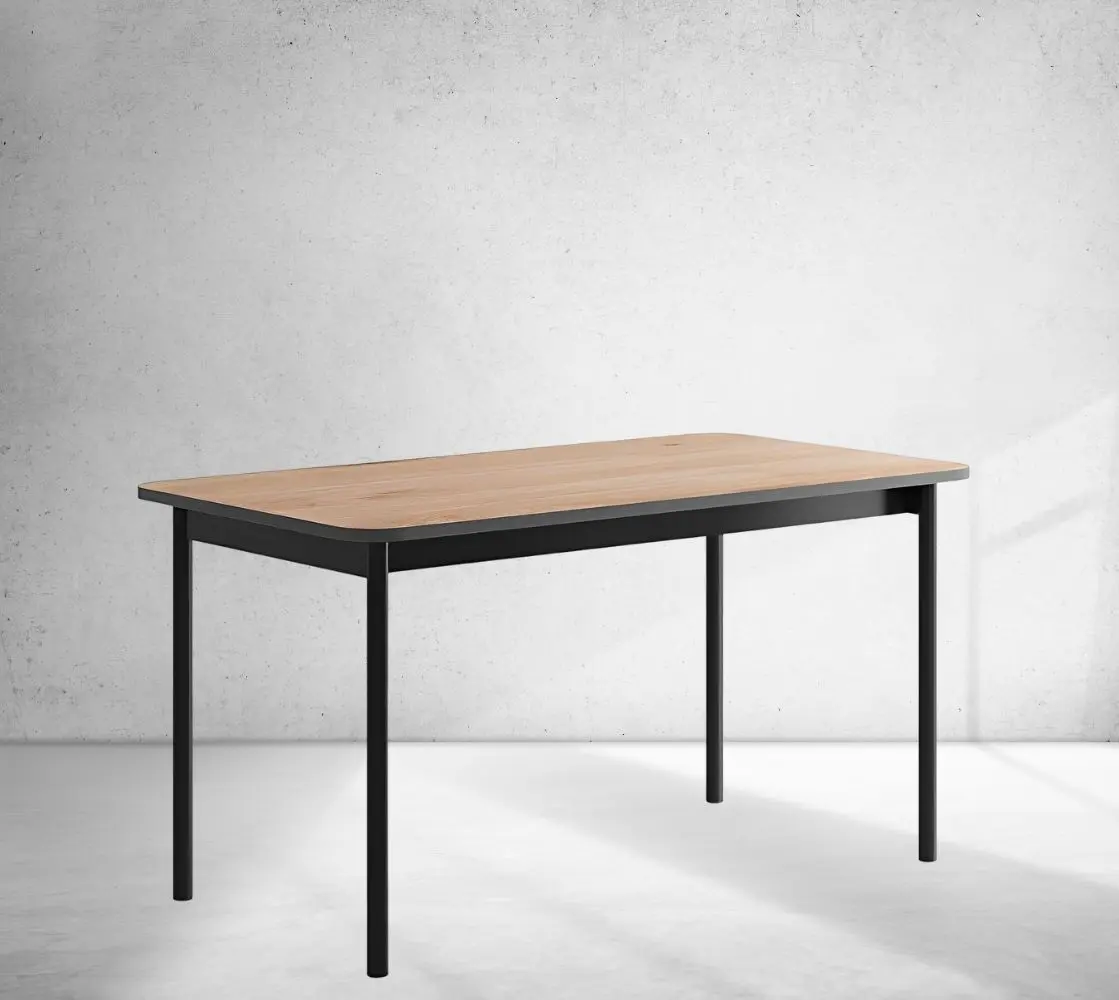 Стол Tempo Kondela Bergen BL140 (Jackson Hickory Oak/Graphite)