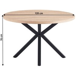 Masa Tempo Kondela Medor (Sonoma Oak/Black) Thumb