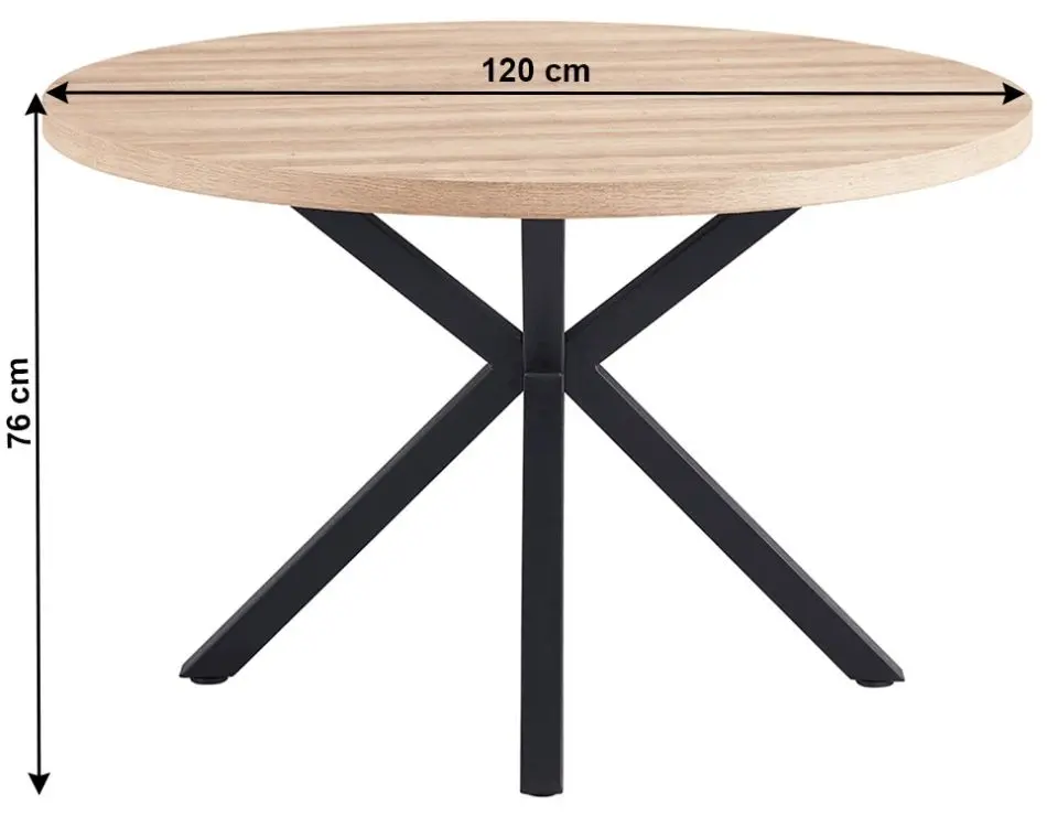 Masa Tempo Kondela Medor (Sonoma Oak/Black) - 2