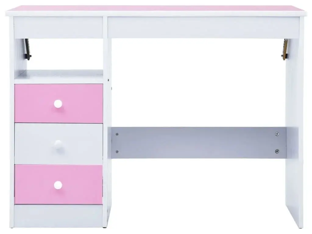 Banca reglabila VidaXL 287447 (White/Pink)