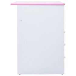 Banca reglabila VidaXL 287447 (White/Pink) Thumb