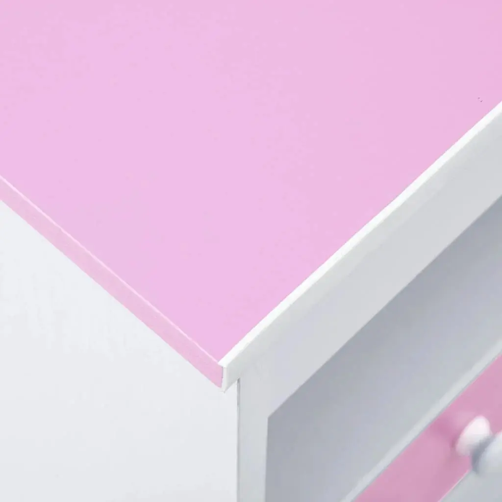 Banca reglabila VidaXL 287447 (White/Pink)