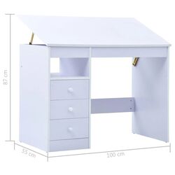 Banca reglabila VidaXL 287448 (White) Thumb