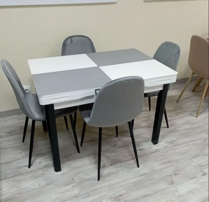 Стол раскладной Yasen T1935 (Белый/Cерый) - 3