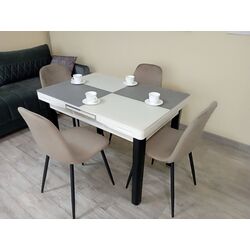 Masa extensibila Yasen T1935 (White/Gray)