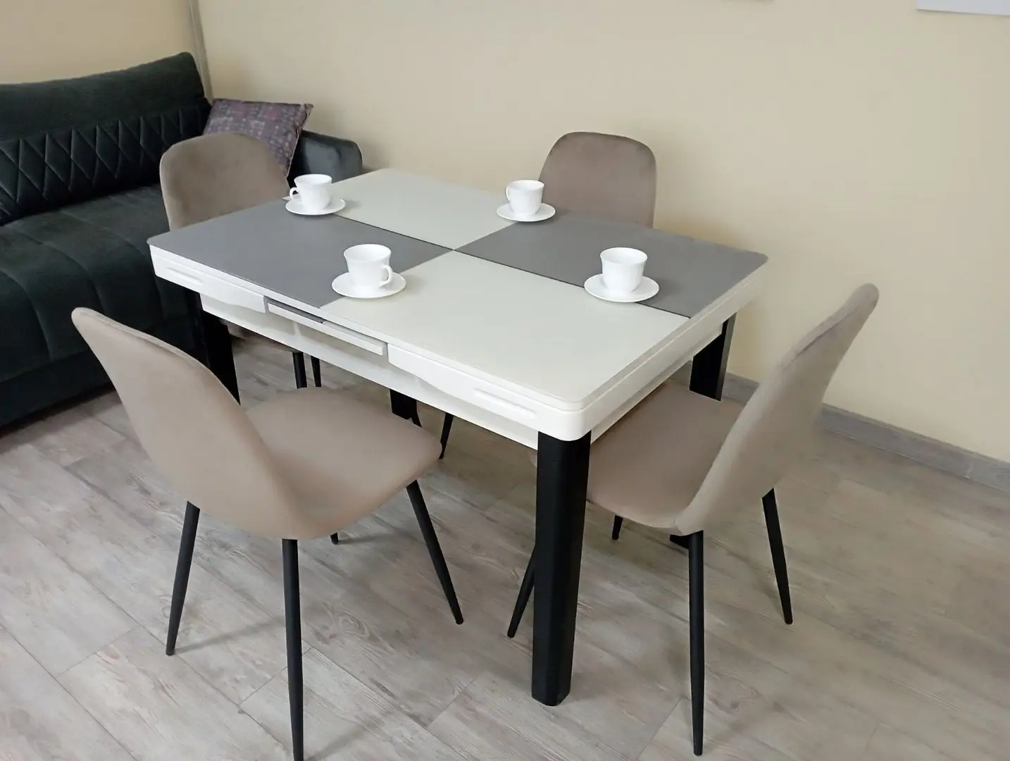 Стол раскладной Yasen T1935 (Белый/Cерый)