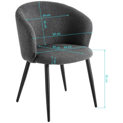 Стул 4Rico Asola 155322 (Grey) Thumb